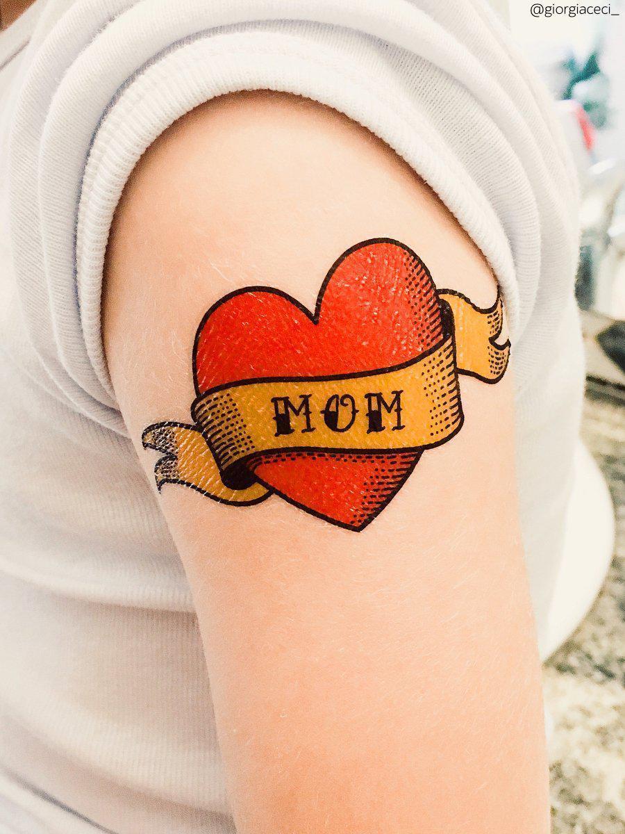 Fake Tattoo Love MOM